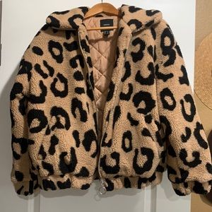 Leopard Teddy coat